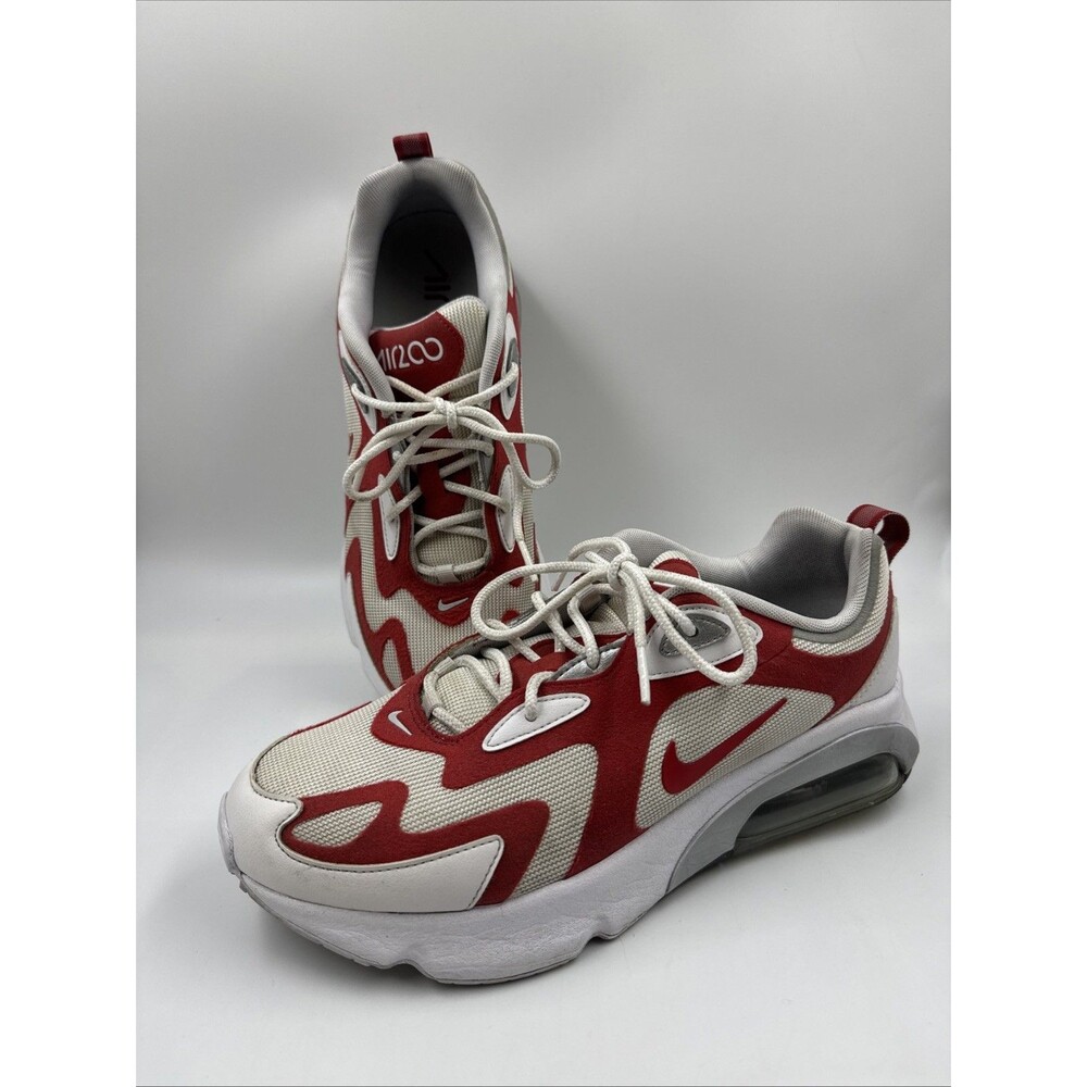 Mens Nike Air Max 200 University Red Fashion Athletic Casual AQ2568 100 Size 9.5